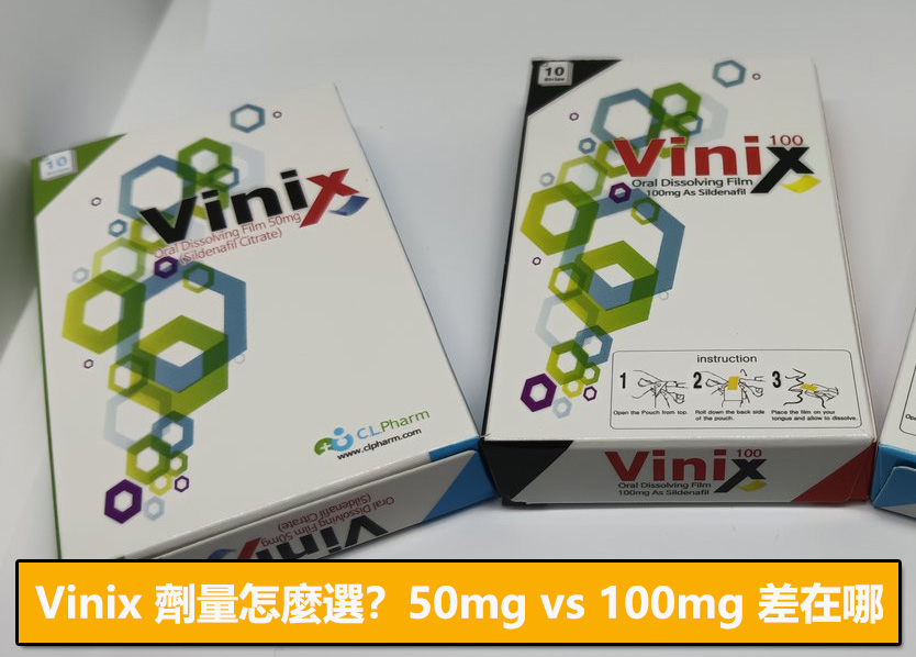 Vinix 劑量怎麼選？50mg vs 100mg 差在哪